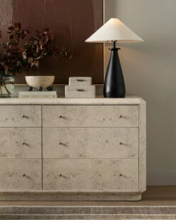 Noir Posie Marble Bowl -Bloomingville Shop 20230502 SS Furniture 011 T