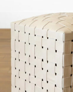 Ackley Leather Ottoman -Bloomingville Shop AckleyLeatherOttoman MFRN0687 LTE OS D2