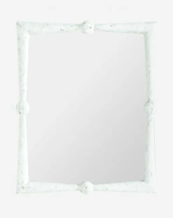 Antique White Rectangle Mirror