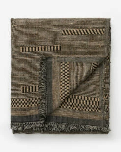 Anwar Woven Throw 11 Anwar Woven Throw -Bloomingville Shop AnwarWovenThrow MBED0209 BLK OS D1