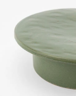 Arlet Stoneware Pedestal -Bloomingville Shop ArletStonewarePedestal MKTN1088 GRN OS D1 T