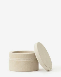 Barton Sandstone Canister -Bloomingville Shop BartonSandstoneCanister MBTH0246 WHT S D1