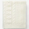 Bauble Wool Throw -Bloomingville Shop BaubleWoolThrow MBED0212 CRM OS MAIN