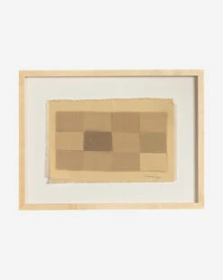 Beige Checkered Print