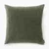 Bellevue Velvet Pillow Cover 1 Bellevue Velvet Pillow Cover -Bloomingville Shop BellevueVelvetPillow MPLW1277 GRN 24x24 MAIN T