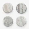 Benthe Marble Coasters (Set Of 4) -Bloomingville Shop BentheMarbleCoasters Setof4 MKTN1096 NAT S4 MAIN T