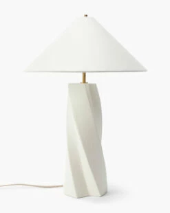 Bettencourt Table Lamp -Bloomingville Shop BettencourtTableLamp MLHT1648 WHT OS D1 T