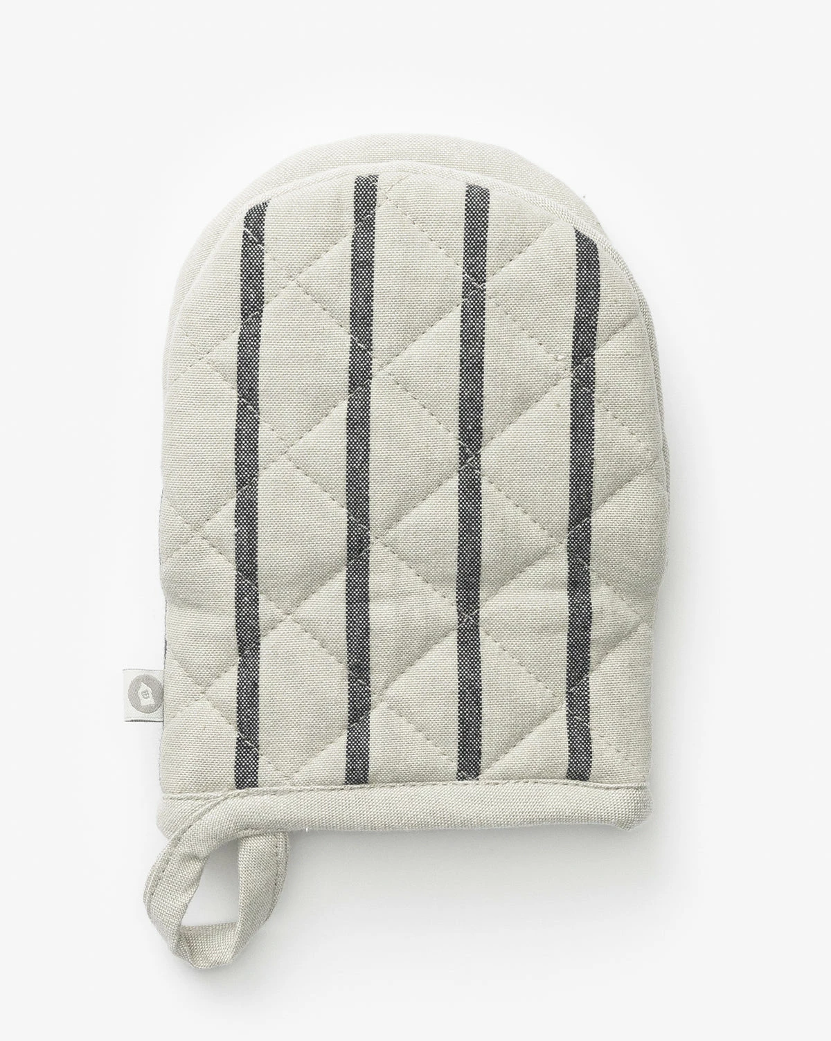 Black Striped Oven Mitt 5 Black Striped Oven Mitt - Image 3
