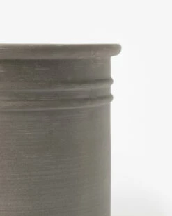 Bolton Ceramic Planter -Bloomingville Shop BoltonCeramicPlanter MDCR2461 GRY 11 D1