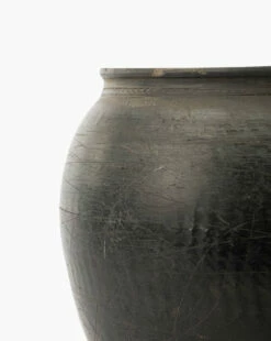 Brushed Charcoal Vase -Bloomingville Shop BrushedCharcoalVase MDCR1650 BLK OS D1 T