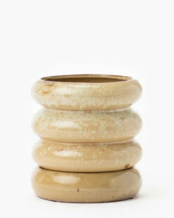 Butterscotch Stoneware Planter