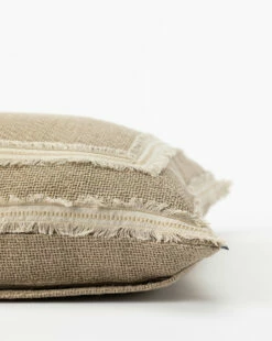 Cameron Pillow Cover -Bloomingville Shop CameronPillowCover MPLW1246 NAT 20x20 D1