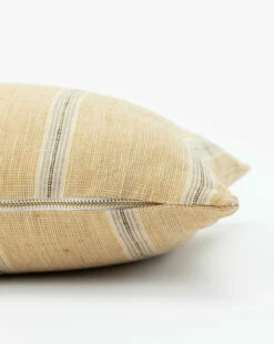 Chatmen Striped Pillow Cover -Bloomingville Shop ChatmenStripedPillowCover MPLW1276 YLW 14x20 D1