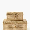 Cielo Cane Boxes (Set Of 2) -Bloomingville Shop CieloCaneBoxes Setof2 MDCR2315 NAT S2 MAIN