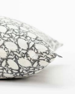 Clara Block Print Pillow Cover -Bloomingville Shop ClaraBlockPrintPillowCover MPLW0640 BLU 20x20 D1