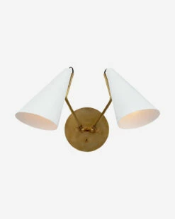 Clemente Double Sconce -Bloomingville Shop ClementeDoubleSconce MLHT0116 WHT OS MAIN