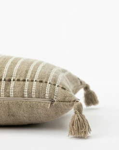 Conrad Indoor/Outdoor Pillow -Bloomingville Shop ConradIndoorOutdoorPillow MPLW1128 BWN 14x20 D1