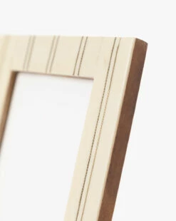 Bloomingville Cream Double Striped Frame -Bloomingville Shop CreamDoubleStripedFrame MDCR2744 CRM OS D1 T