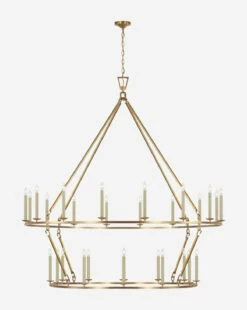 Darlana Two-Tiered Ring Chandelier 32 Darlana Two-Tiered Ring Chandelier -Bloomingville Shop DarlanaTwo TieredRingChandelier MLHT0141 ABB 2X T