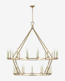 Darlana Two-Tiered Ring Chandelier 36 Darlana Two-Tiered Ring Chandelier -Bloomingville Shop DarlanaTwo TieredRingChandelier MLHT0141 ABB GR T