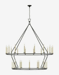 Darlana Two-Tiered Ring Chandelier 34 Darlana Two-Tiered Ring Chandelier -Bloomingville Shop DarlanaTwo TieredRingChandelier MLHT0141 AIR GR T