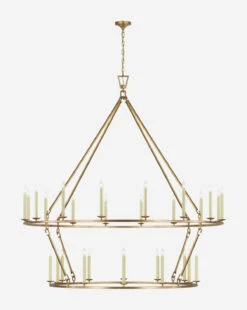 Darlana Two-Tiered Ring Chandelier 31 Darlana Two-Tiered Ring Chandelier -Bloomingville Shop DarlanaTwo TieredRingChandelier MLHT0141 GIR 2X T