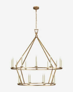 Darlana Two-Tiered Ring Chandelier 28 Darlana Two-Tiered Ring Chandelier -Bloomingville Shop DarlanaTwo TieredRingChandelier MLHT0141 GIR XL