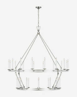 Darlana Two-Tiered Ring Chandelier 37 Darlana Two-Tiered Ring Chandelier -Bloomingville Shop DarlanaTwo TieredRingChandelier MLHT0141 PNI GR T