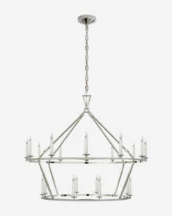 Darlana Two-Tiered Ring Chandelier 26 Darlana Two-Tiered Ring Chandelier -Bloomingville Shop DarlanaTwo TieredRingChandelier MLHT0141 PNI L