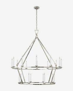 Darlana Two-Tiered Ring Chandelier 29 Darlana Two-Tiered Ring Chandelier -Bloomingville Shop DarlanaTwo TieredRingChandelier MLHT0141 PNI XL
