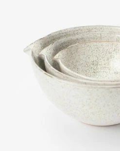 Decima Speckled Bowls (Set Of 3) -Bloomingville Shop DecimaSpeckledBowls Setof3 MKTN1090 OWH S3 D2 T