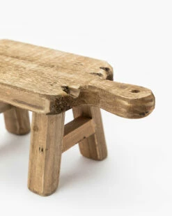 Distressed Wood Pedestal -Bloomingville Shop DistressedWoodPedestal MBTH0106 WDN OS D2