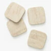 Egan Stone Coasters (Set Of 4) -Bloomingville Shop EganStoneCoasters Setof4 MKTN1016 TAN S4 MAIN