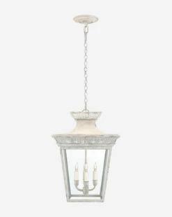 Elsinore Outdoor Medium Hanging Lantern -Bloomingville Shop ElsinoreMediumHangingLantern MLHT1592 WHT OS MAIN