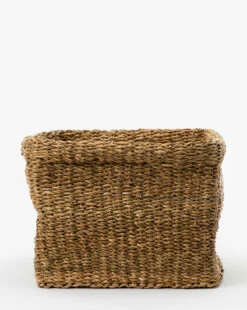 Emberly Woven Basket -Bloomingville Shop EmberlyWovenBasket MDCR2660 NAT L
