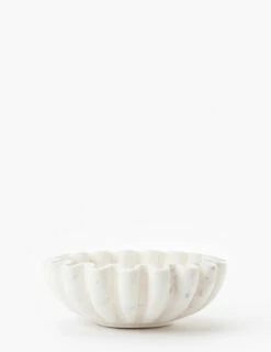 Fluted Marble Bowl