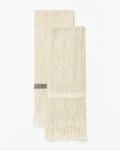 Bloomingville Fringed Striped Towel (Set Of 2)