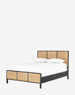 Geddes Bed -Bloomingville Shop GeddesBed MFRN0927 BLK Q D1 T
