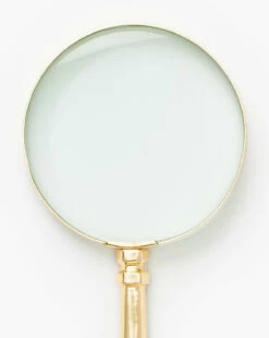 Gerard Brass Magnifying Glass -Bloomingville Shop GerardBrassMagnifyingGlass MDCR2308 BRS OS D1