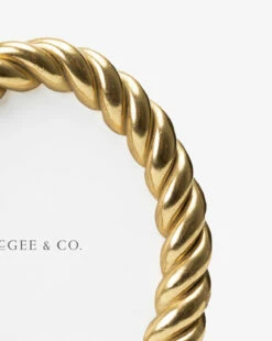 Gilded Rope Frame -Bloomingville Shop GildedRopeFrame MDCR2643 GLD D1