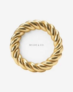 Gilded Rope Frame -Bloomingville Shop GildedRopeFrame MDCR2643 GLD S