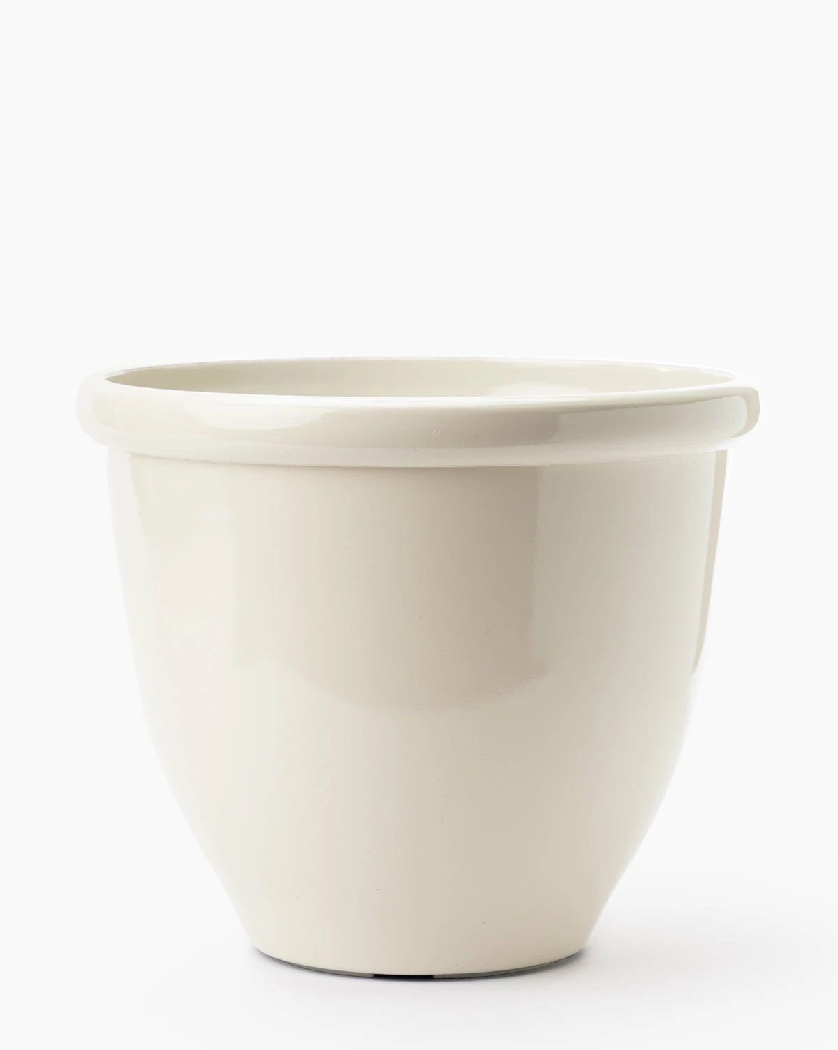 Glossy Cream Garden Pots (Set Of 3) 9 Glossy Cream Garden Pots (Set Of 3) - Image 7