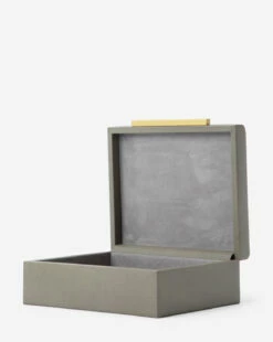 Gray Shagreen Box -Bloomingville Shop GrayShagreenBox MDCR2448 GRY OS D1