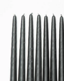 Gray Taper Candles (Set Of 12) -Bloomingville Shop GrayTaperCandles Setof12 MDCR2202 GRY D1