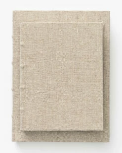 Handcrafted Linen Book -Bloomingville Shop HandcraftedLinenBook MDCR1716 NAT D1 T