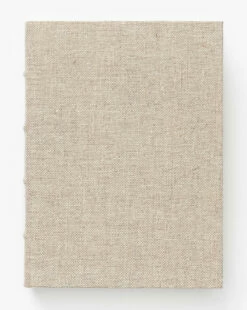 Handcrafted Linen Book -Bloomingville Shop HandcraftedLinenBook MDCR1716 NAT L MAIN T