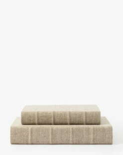 Handcrafted Linen Book -Bloomingville Shop HandcraftedLinenBook MDCR1716 NAT MAIN T