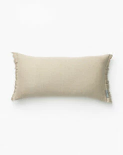 Hazelton Mushroom Fringed Pillow Cover -Bloomingville Shop HazeltonFringedPillowCover MPLW0909 MSH 12x24 MAIN