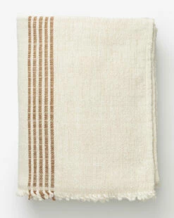 Helena Soft Fringe Camel & Cream Blanket