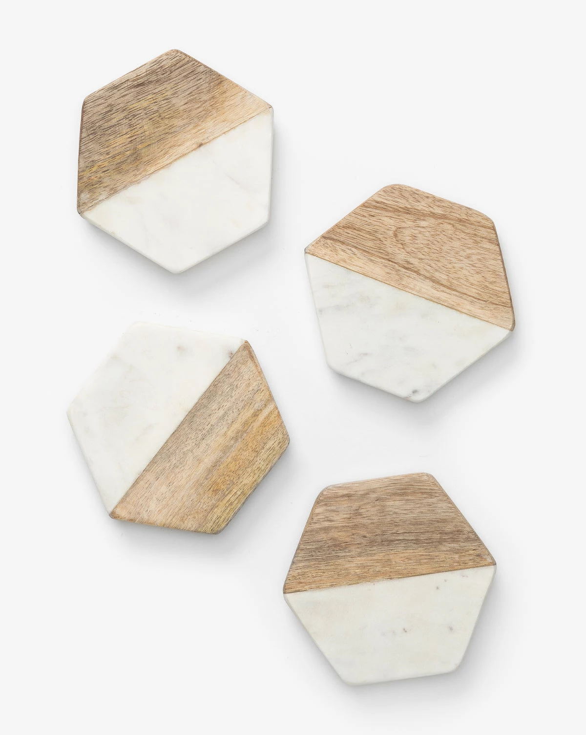 Hex Coasters (Set Of 4) 3 Hex Coasters (Set Of 4)
